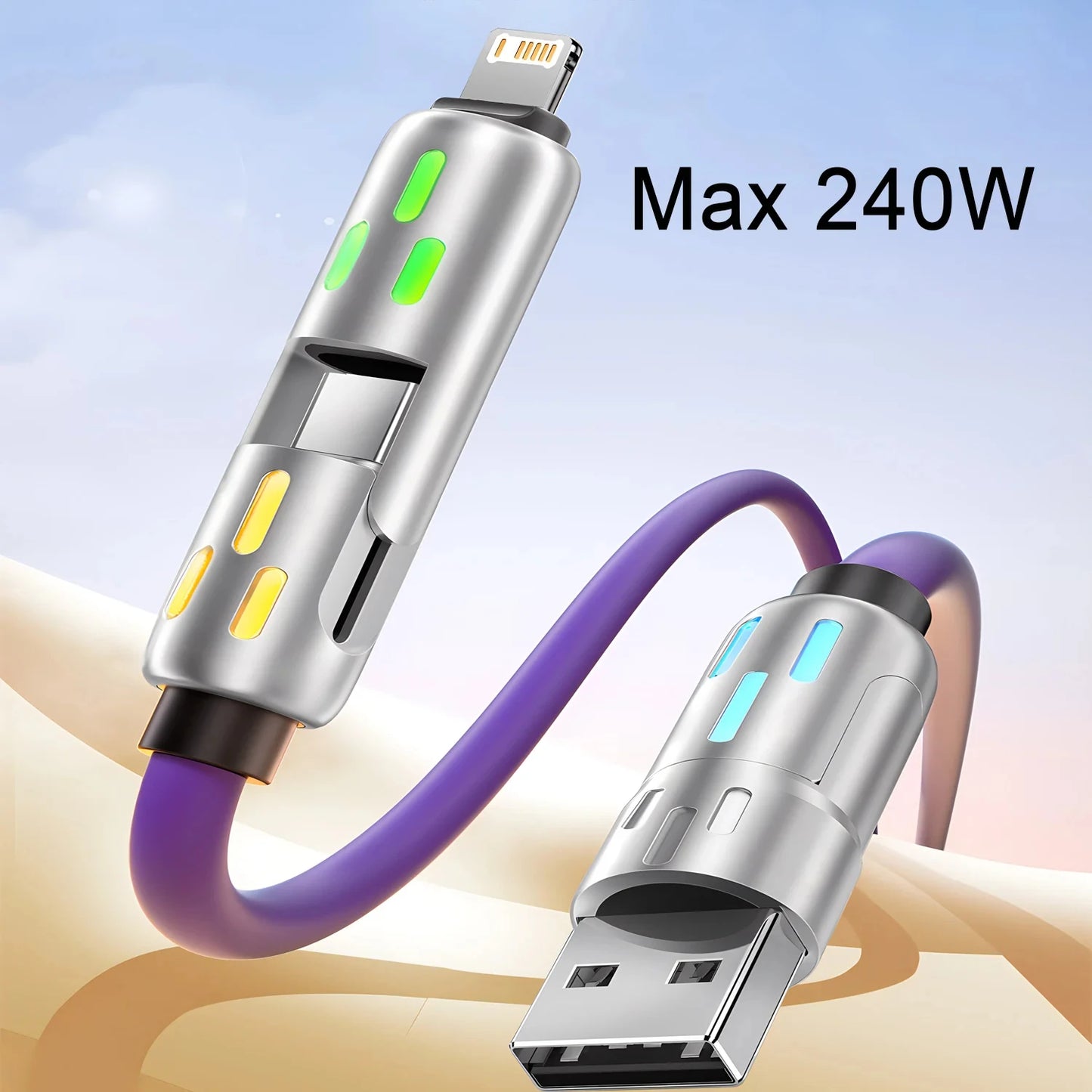 Fast Charging Silicone Cable Data Transfer