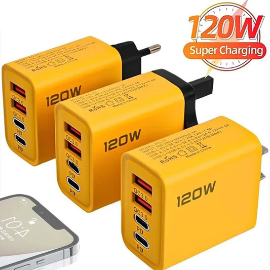 120W Fast Charging 4 Ports