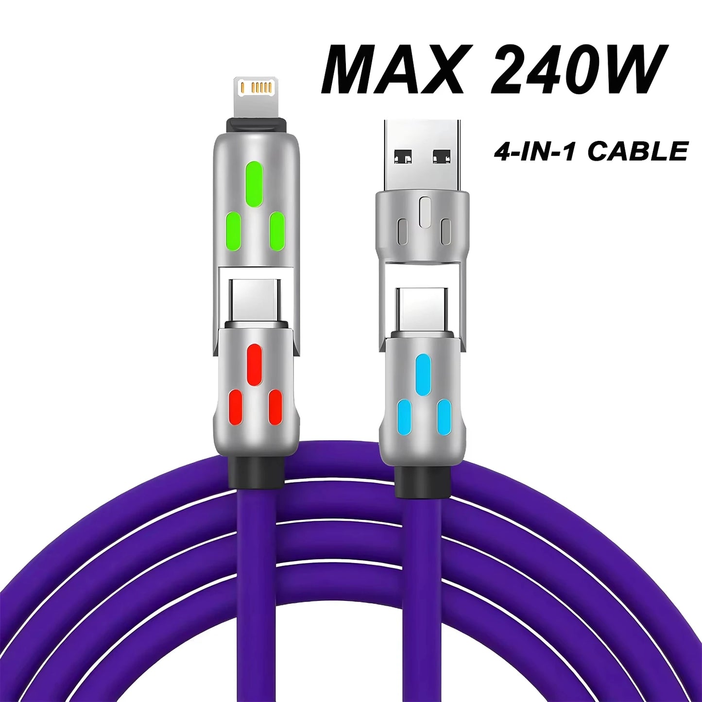 Fast Charging Silicone Cable Data Transfer